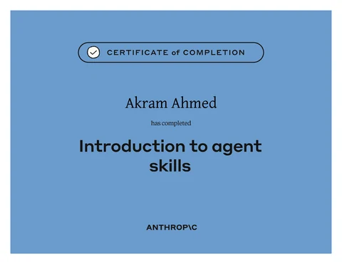 Introduction to Agent Skills, Anthropic
